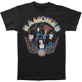 Black - Front - Ramones Unisex Adult Wings T-Shirt