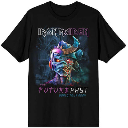 Black - Front - Iron Maiden Unisex Adult The Future Past World Tour 24 T-Shirt