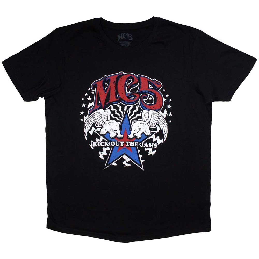 Black - Front - MC5 Unisex Adult Star T-Shirt