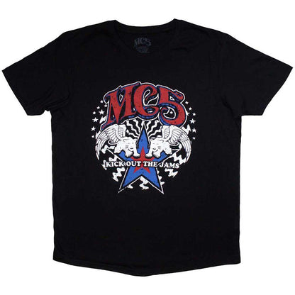 Black - Front - MC5 Unisex Adult Star T-Shirt