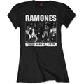 Black - Front - Ramones Womens-Ladies CBGB 1978 T-Shirt