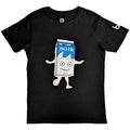 Black - Front - Blur Unisex Adult Milky Sleeve Print T-Shirt