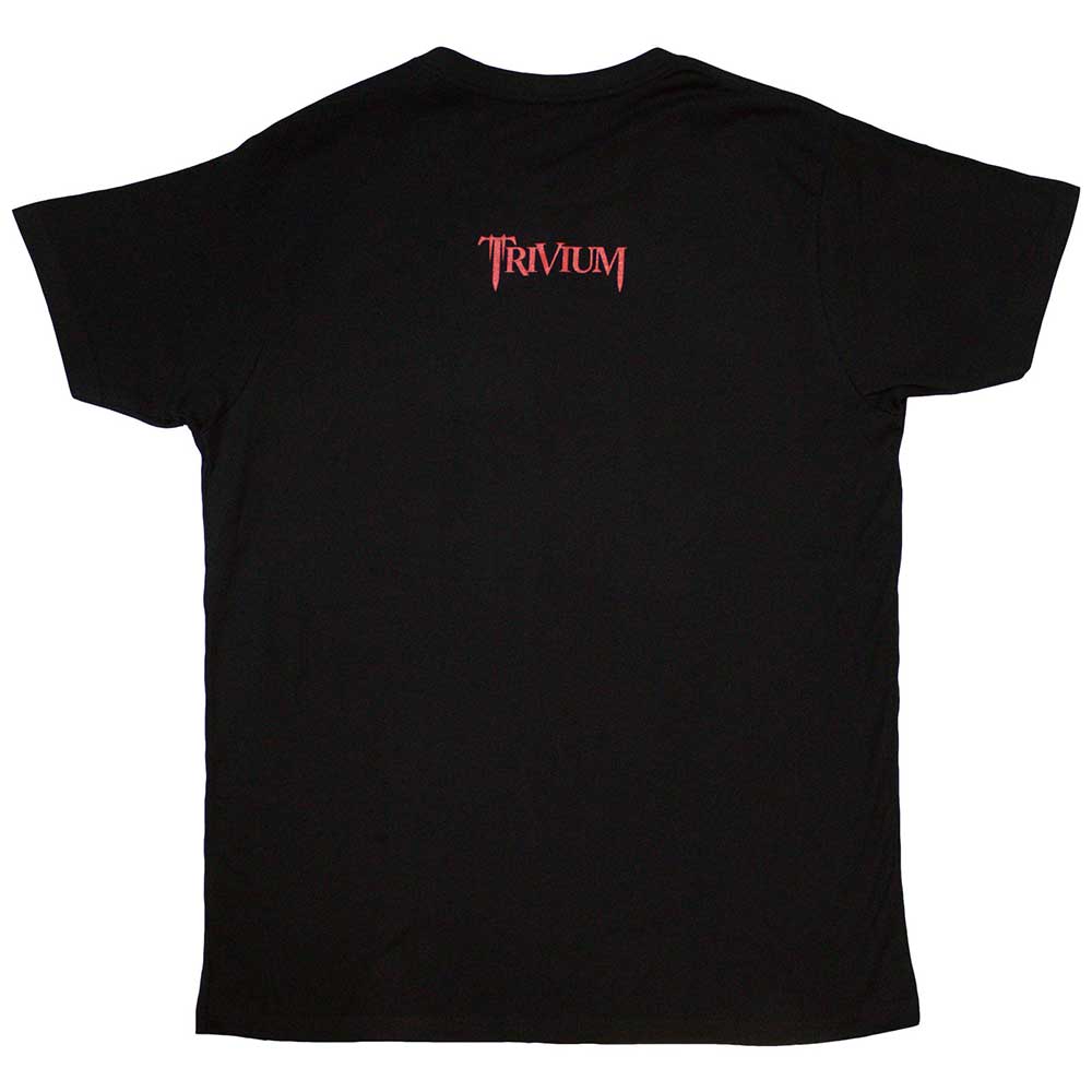Black - Back - Trivium Unisex Adult Shogun Back Print T-Shirt