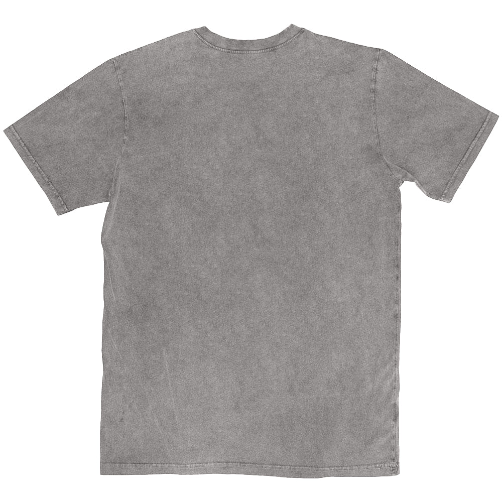 Grey - Back - Def Leppard Unisex Adult Tribal Skull Stone Wash T-Shirt