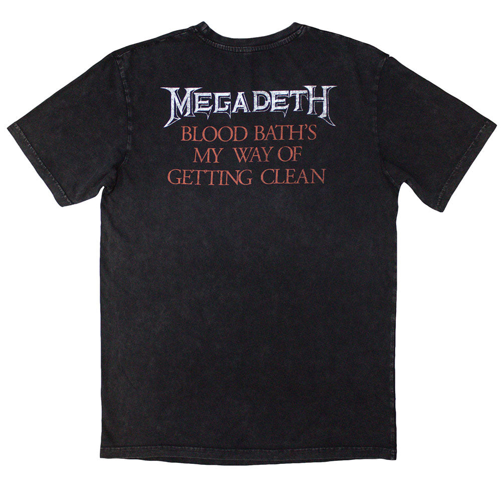 Charcoal Grey - Back - Megadeth Unisex Adult Black Friday Stone Wash T-Shirt