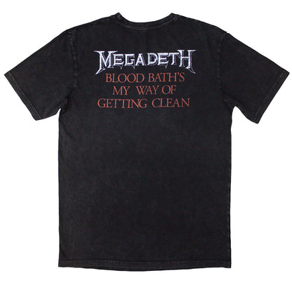Charcoal Grey - Back - Megadeth Unisex Adult Black Friday Stone Wash T-Shirt