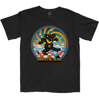 Black - Front - Grateful Dead Unisex Adult Stars Bear T-Shirt