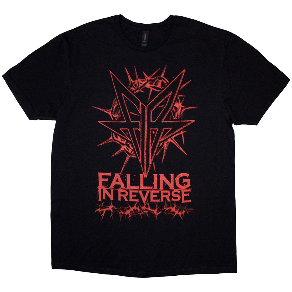 Black - Front - Falling In Reverse Unisex Adult Thorns T-Shirt