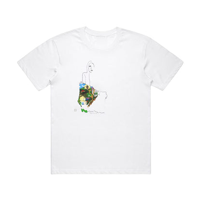 White - Front - Joni Mitchell Unisex Adult Ladies Album T-Shirt