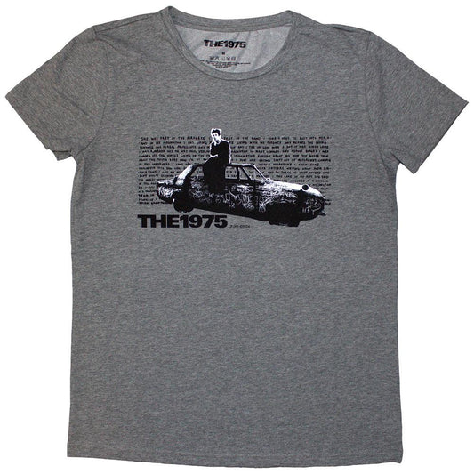 Grey - Front - The 1975 Womens-Ladies Car Photo T-Shirt