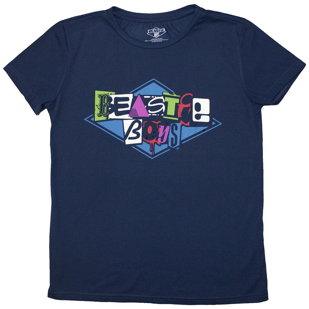 Denim Blue - Front - Beastie Boys Womens-Ladies Logo T-Shirt