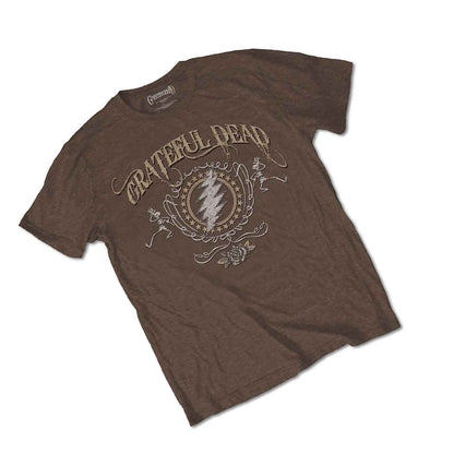 Brown - Back - Grateful Dead Unisex Adult Bolt T-Shirt