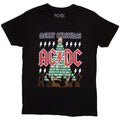 Black - Front - AC-DC Unisex Adult Merry Christmas T-Shirt