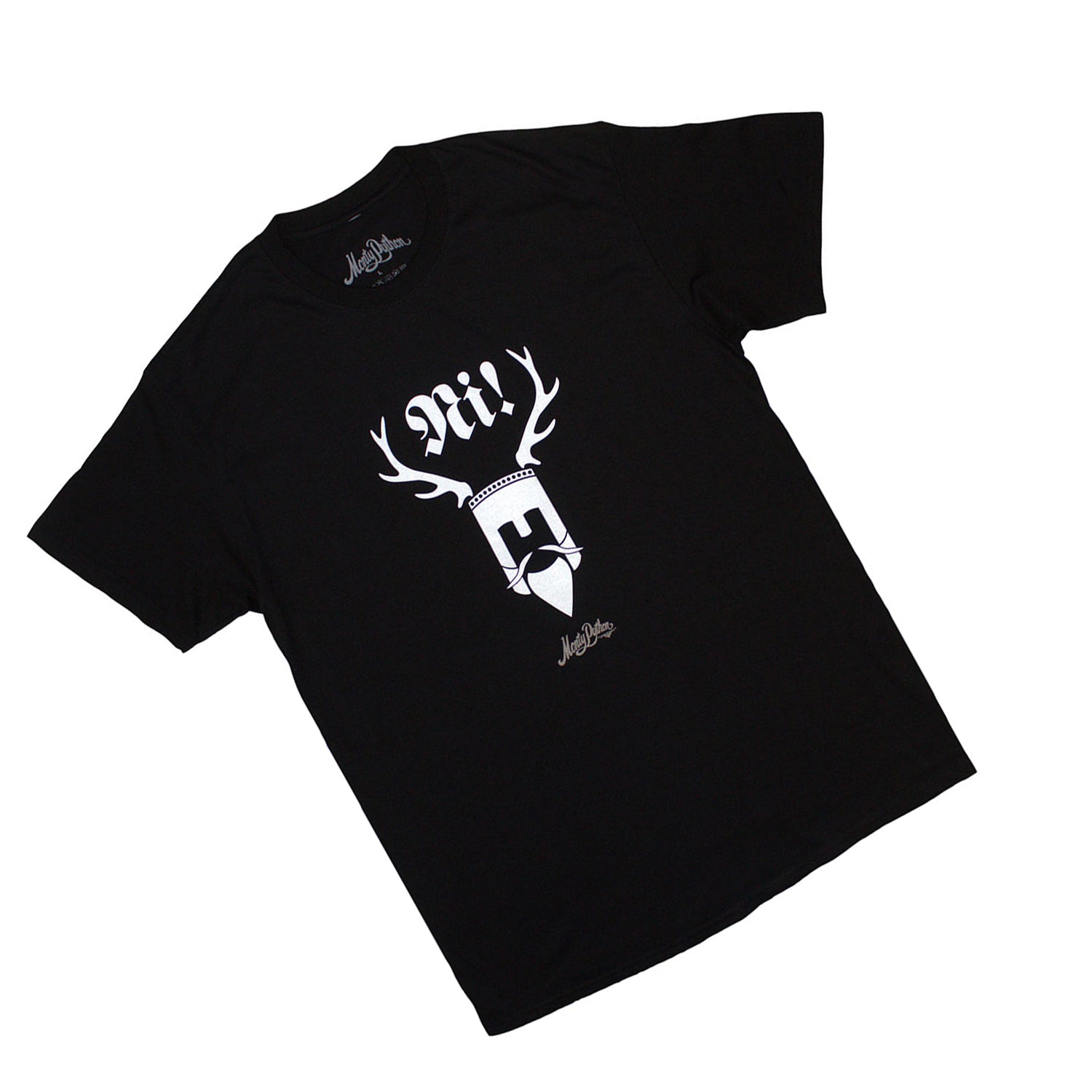 Black - Back - Monty Python Unisex Adult Ni T-Shirt