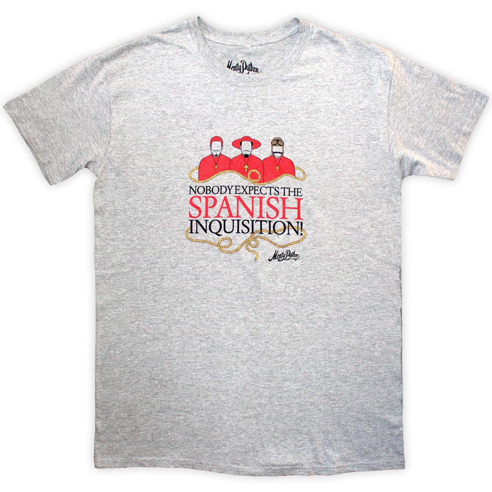 Grey - Front - Monty Python Unisex Adult Inquisition T-Shirt