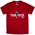 Red - Front - Emily The Strange Unisex Adult Troublemaker T-Shirt