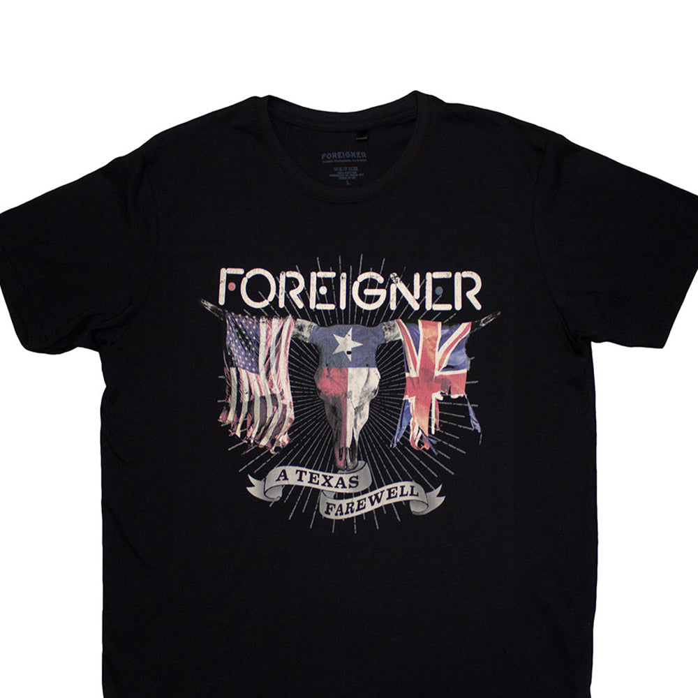 Black - Back - Foreigner Unisex Adult Texas Farewell T-Shirt