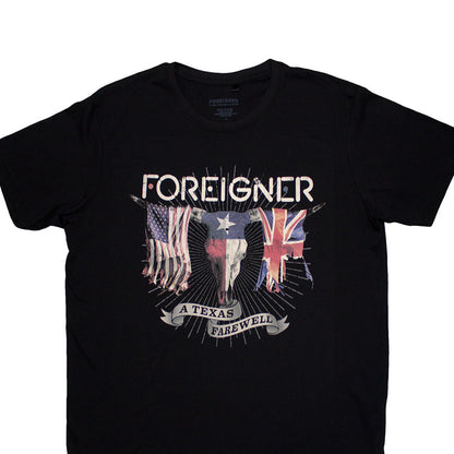 Black - Back - Foreigner Unisex Adult Texas Farewell T-Shirt