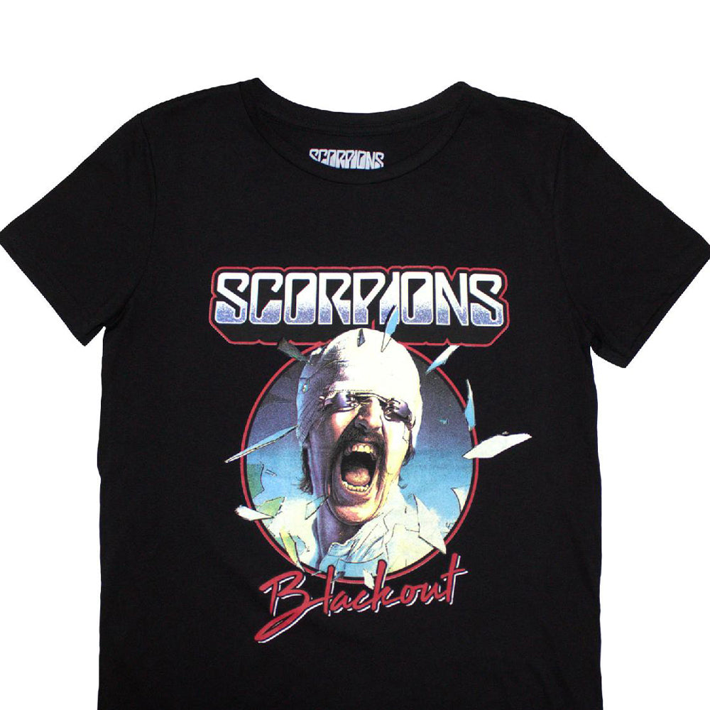 Black - Back - Scorpions Womens-Ladies Blackout Tour ´82 Back Print T-Shirt