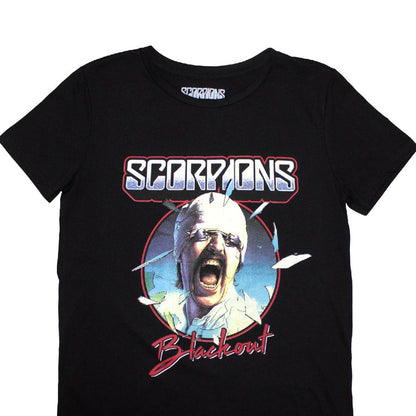 Black - Back - Scorpions Womens-Ladies Blackout Tour ´82 Back Print T-Shirt