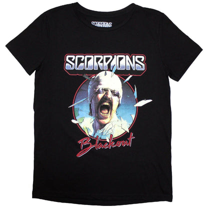 Black - Front - Scorpions Womens-Ladies Blackout Tour ´82 Back Print T-Shirt