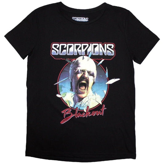 Black - Front - Scorpions Womens-Ladies Blackout Tour ´82 Back Print T-Shirt