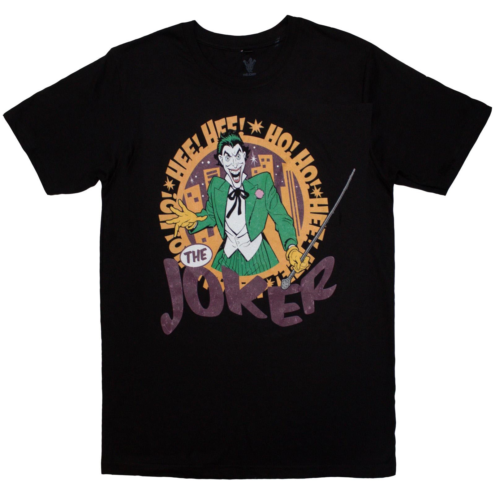 Black - Front - The Joker Unisex Adult Hee Hee! T-Shirt