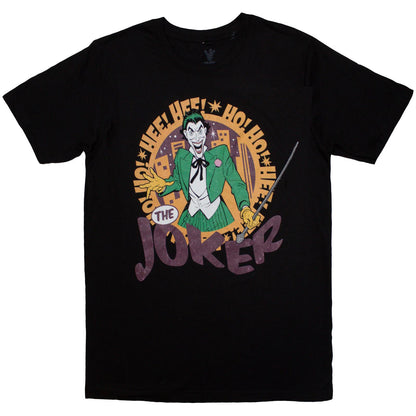 Black - Front - The Joker Unisex Adult Hee Hee! T-Shirt