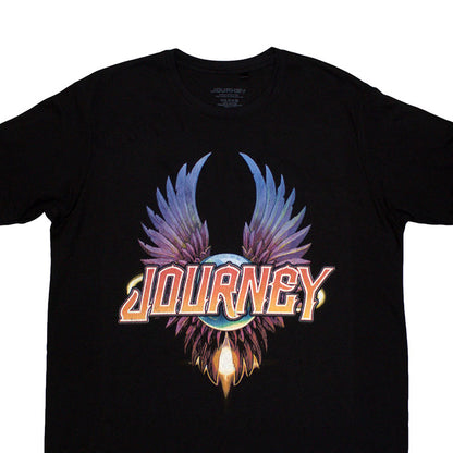 Black - Back - Journey Unisex Adult Classic Wings T-Shirt