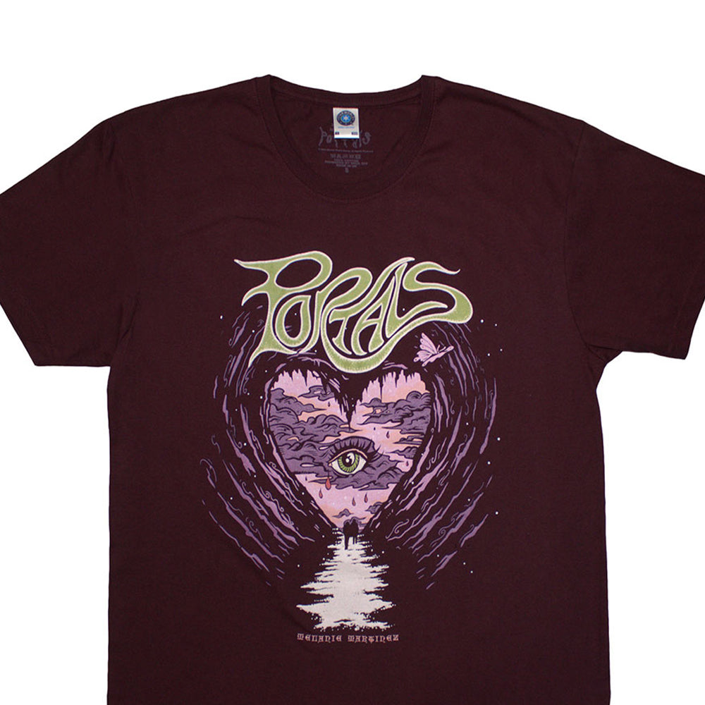 Purple - Back - Melanie Martinez Unisex Adult Oracle Heart T-Shirt