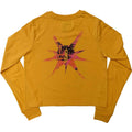 Yellow - Back - Slipknot Womens-Ladies The End, So Far Barcode Long-Sleeved Crop Top