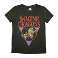 Green - Front - Imagine Dragons Womens-Ladies Skeleton Flute T-Shirt
