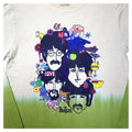 Yellow - Back - The Beatles Unisex Adult Yellow Submarine Heads Collage Washed Long-Sleeved T-Shirt