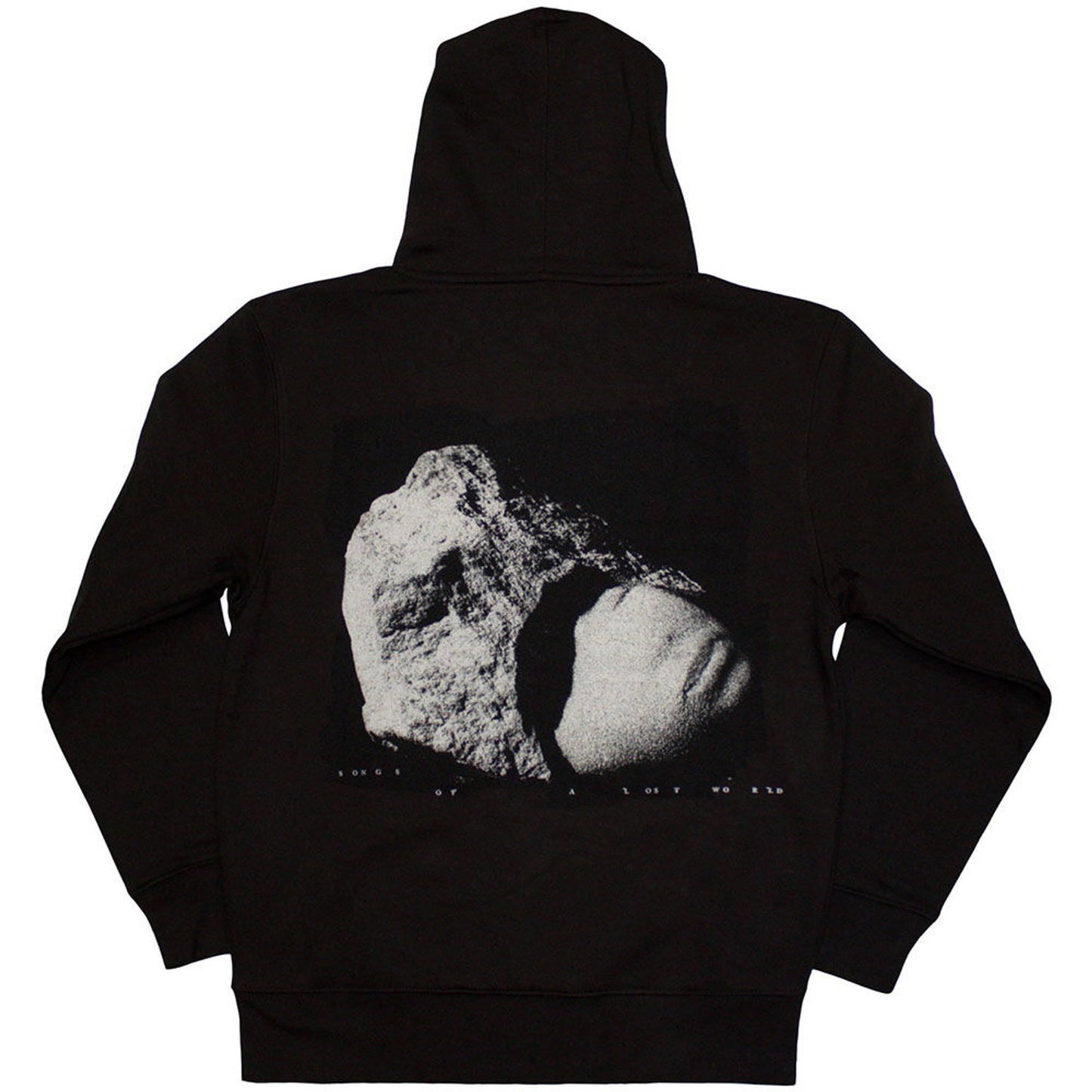 Black - Back - The Cure Unisex Adult Songs Of A Lost World Logo Back Print Pullover Hoodie