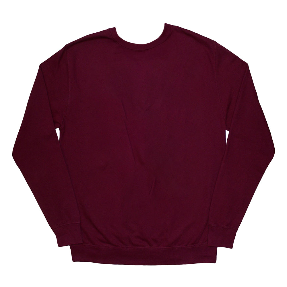 Maroon Red - Back - Guns N Roses Unisex Adult Guns & Vine Sweatshirt