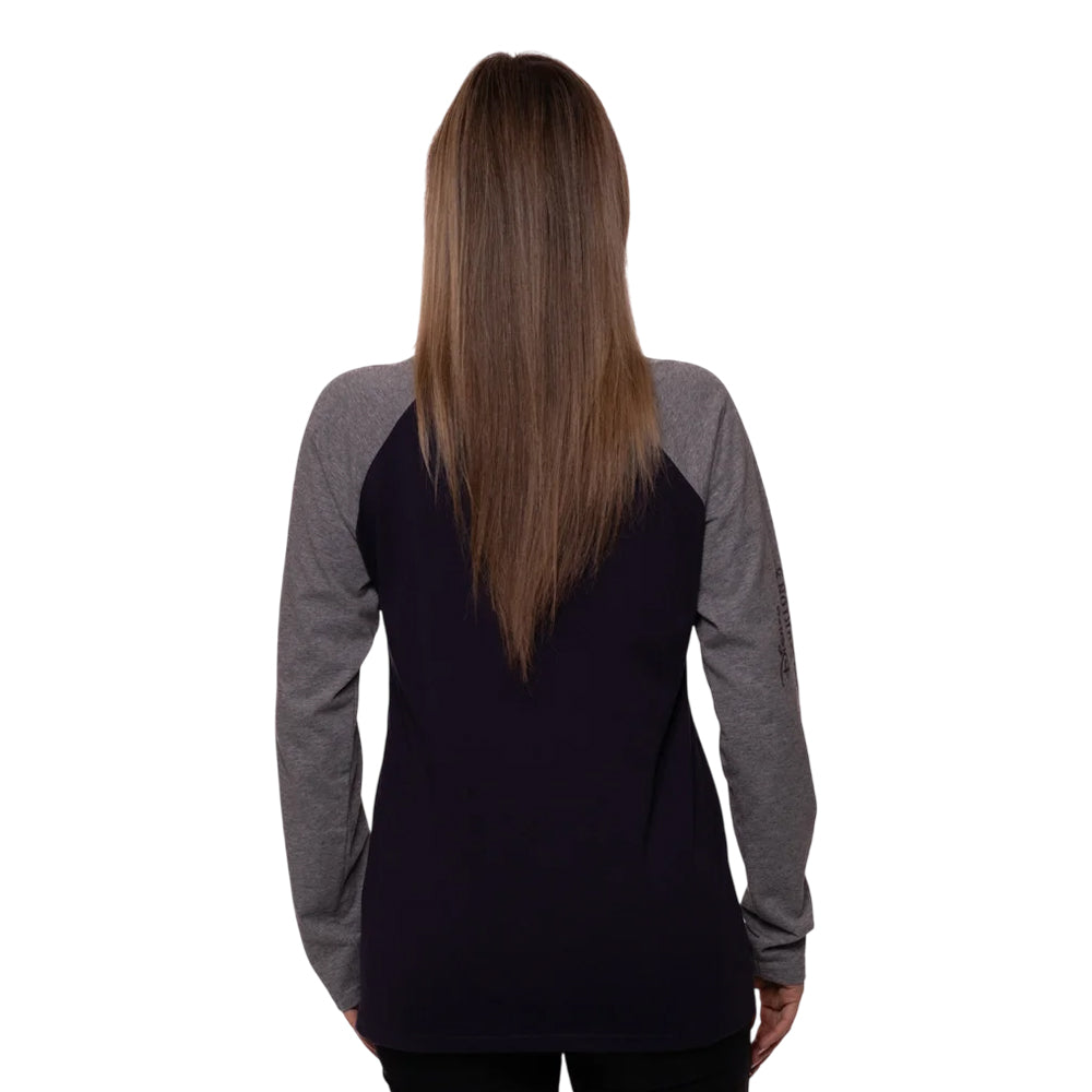 Navy Blue-Grey - Back - Nightmare Before Christmas Unisex Adult Jack Crowd Long-Sleeved T-Shirt