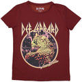 Red - Front - Def Leppard Womens-Ladies Love Bites T-Shirt