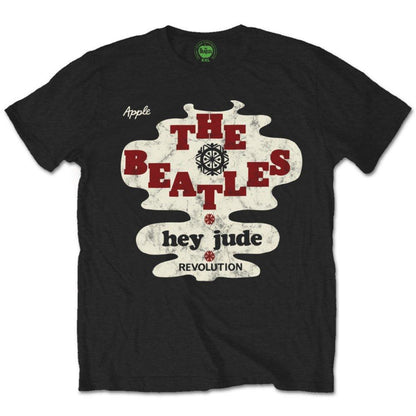 Black - Front - The Beatles Unisex Adult Hey Jude-Revolution T-Shirt