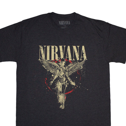 Grey - Back - Nirvana Unisex Adult In Utero T-Shirt