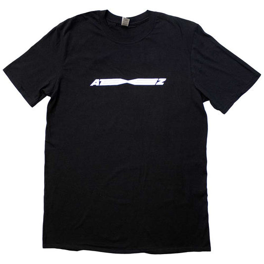 Black - Front - ATEEZ Unisex Adult Fellowship Tour Euro Logo Back Print T-Shirt