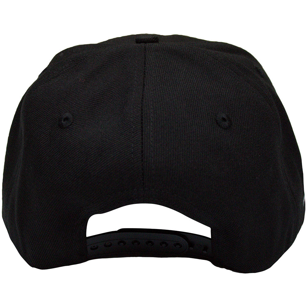 Black - Back - Metallica 3D Logo Snapback Cap