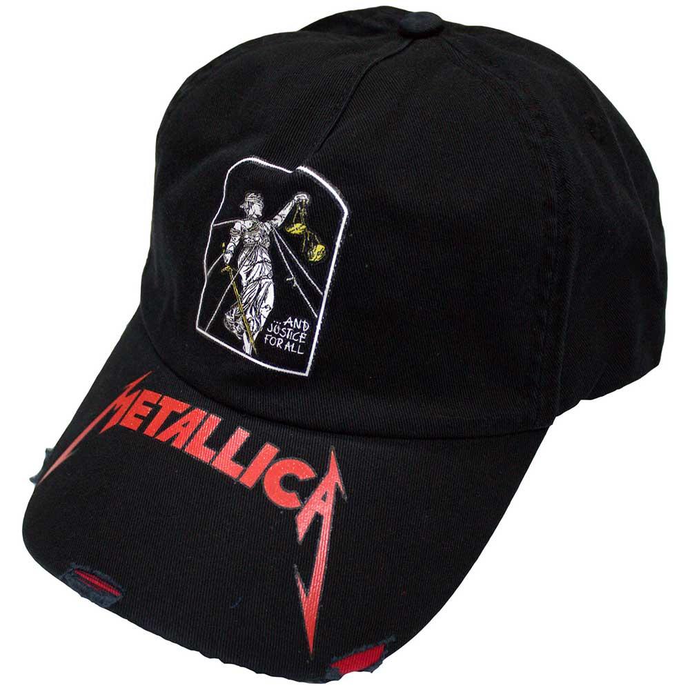Black - Front - Metallica And Justice For All Tombstone Baseball Cap