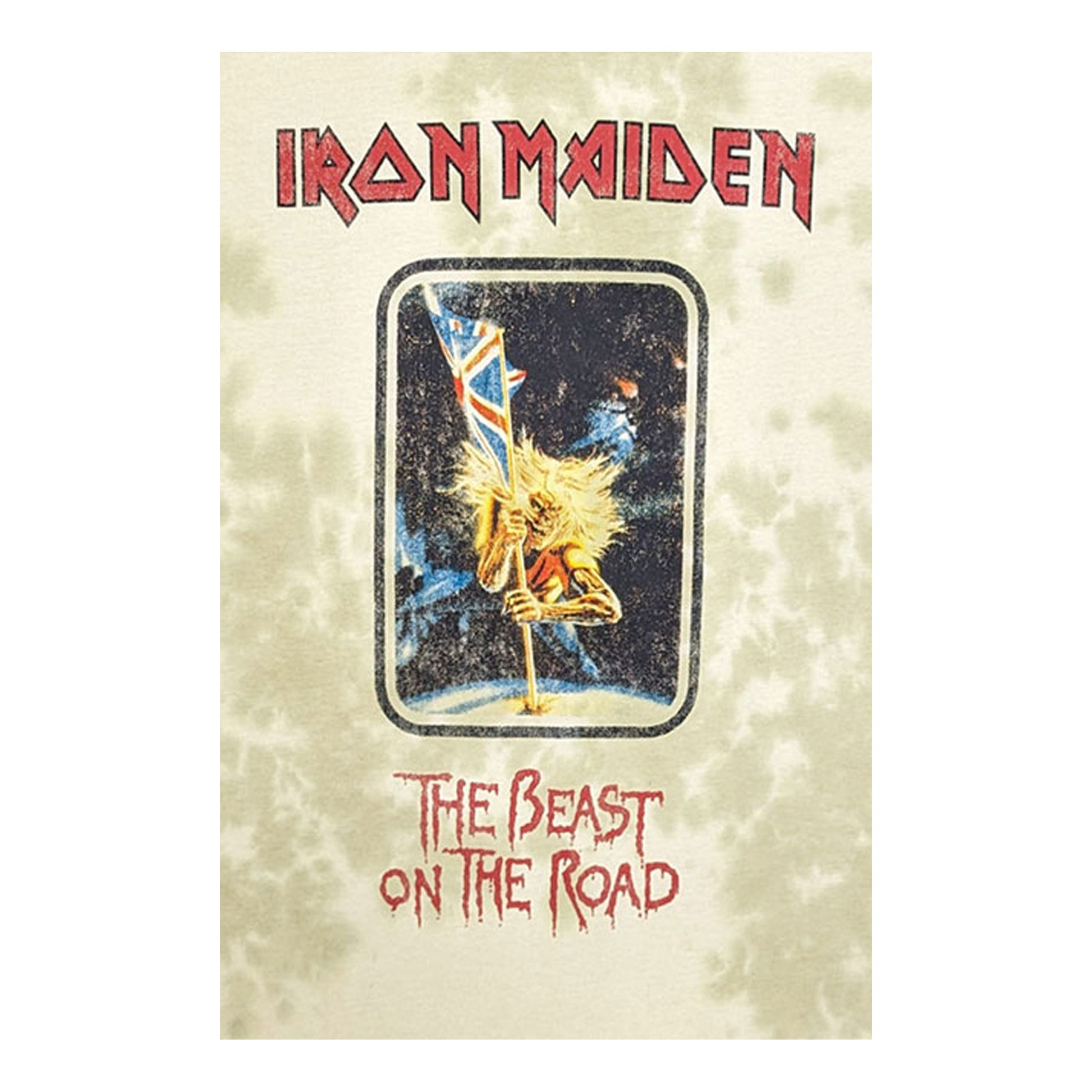 Sand - Back - Iron Maiden Unisex Adult Beast On The Road T-Shirt