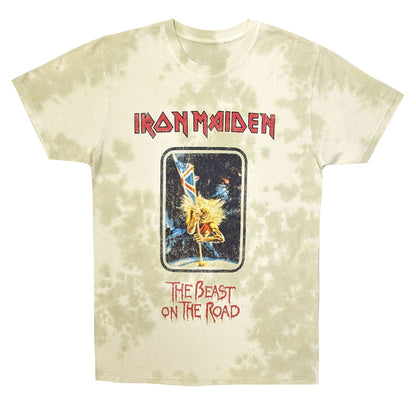 Sand - Front - Iron Maiden Unisex Adult Beast On The Road T-Shirt