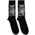 Black - Front - In Flames Unisex Adult Logo Socks