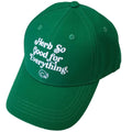 Green - Front - Bob Marley Unisex Adult Herb So Good For Everything Baseball Cap