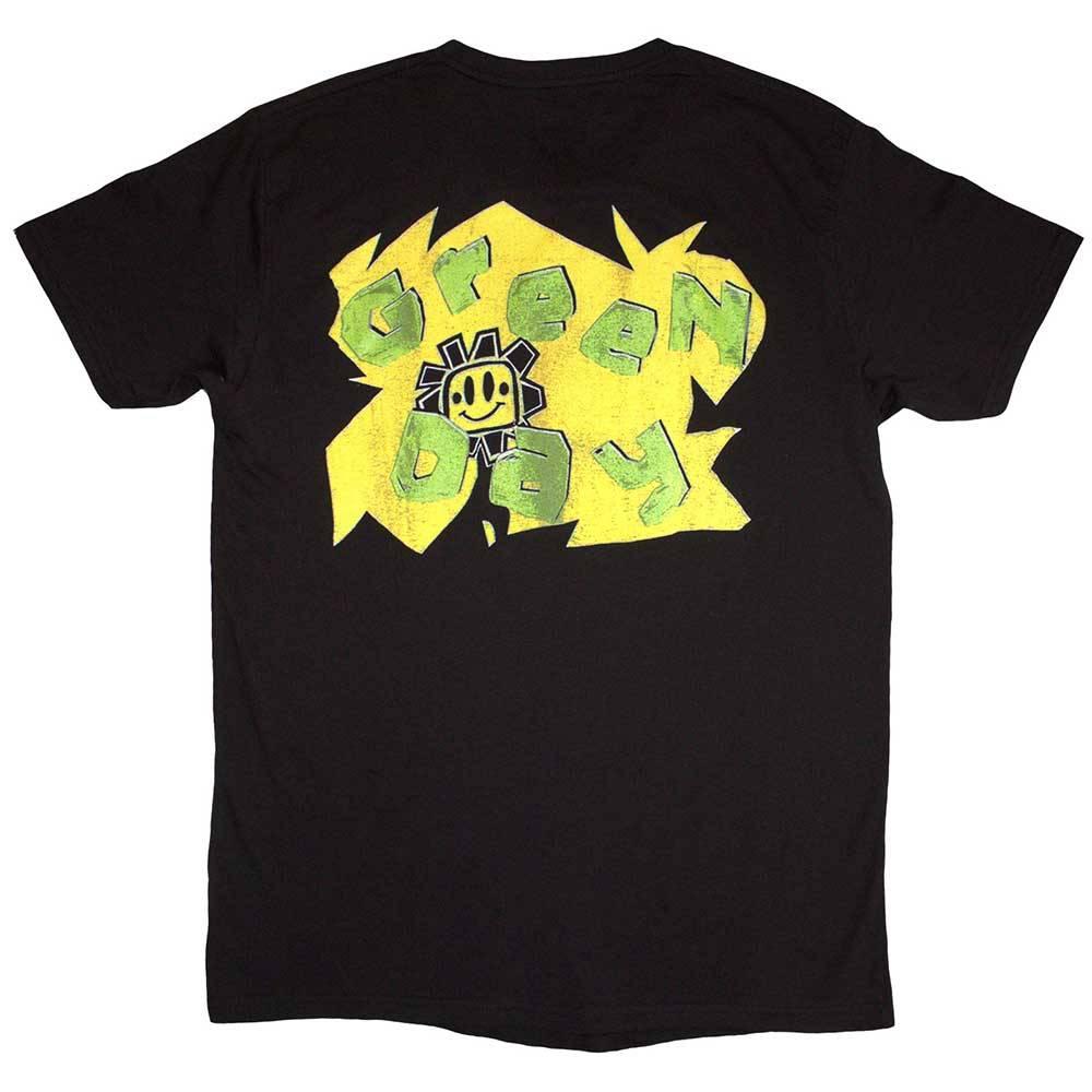 Black - Back - Green Day Unisex Adult Kerplunk Psychedelic T-Shirt