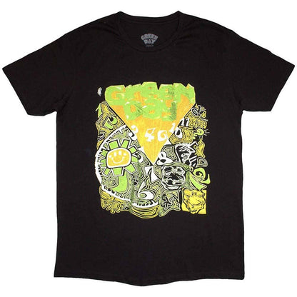 Black - Front - Green Day Unisex Adult Kerplunk Psychedelic T-Shirt