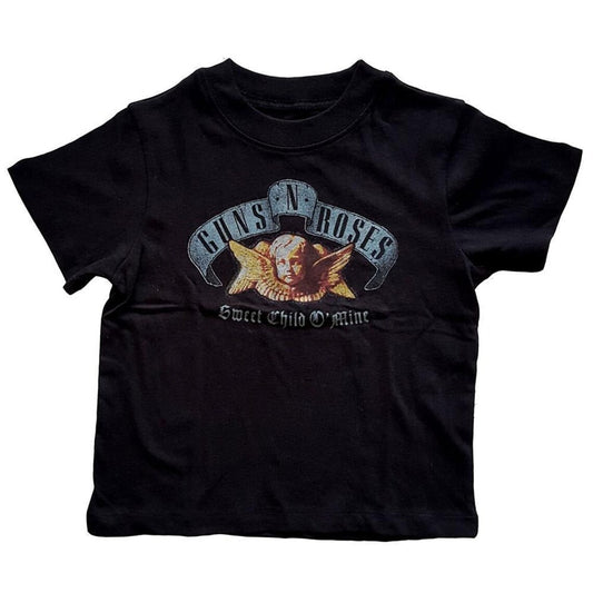 Black - Front - Guns N Roses Childrens-Kids Sweet Child O´mine T-Shirt