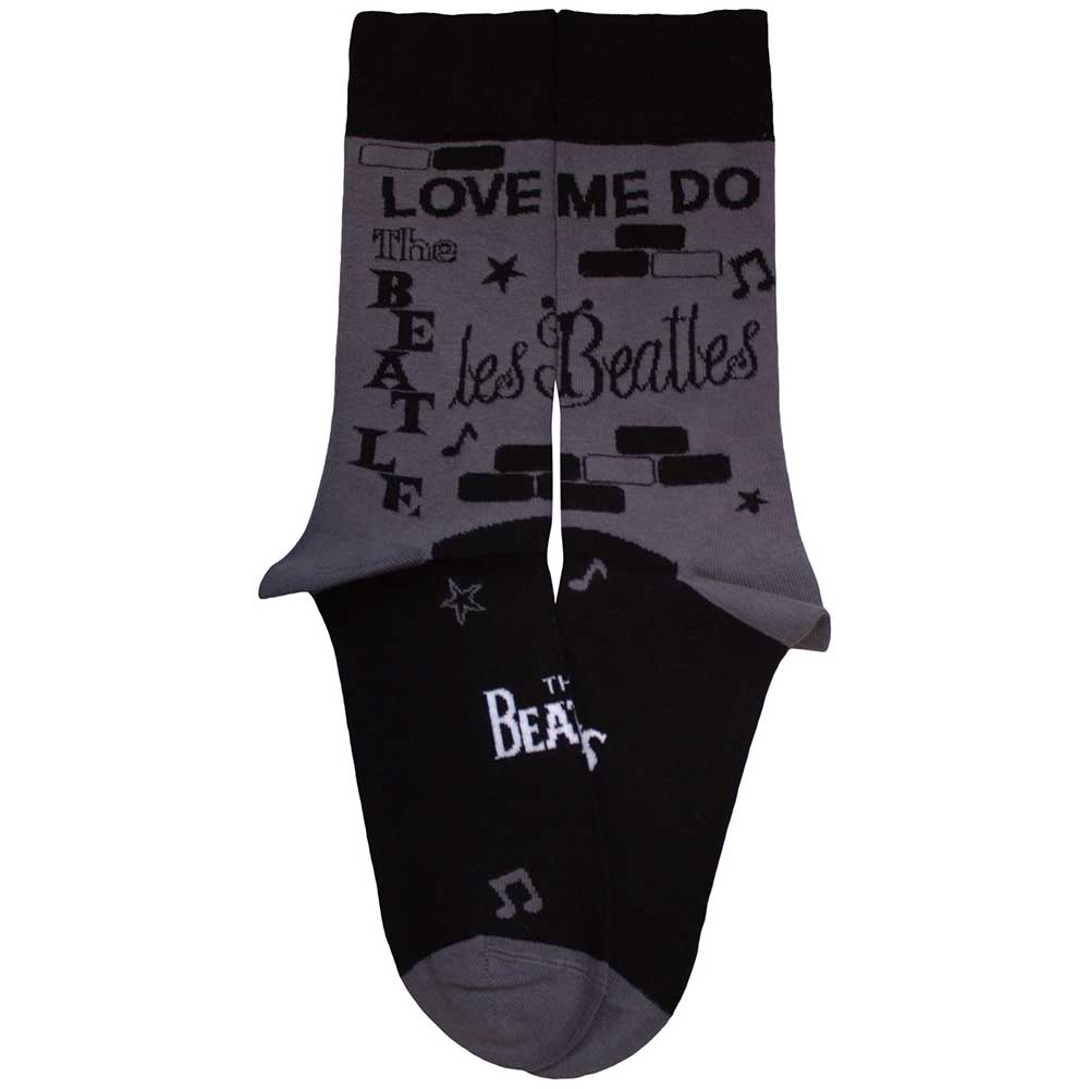 Charcoal Grey - Back - The Beatles Unisex Adult Cavern Socks